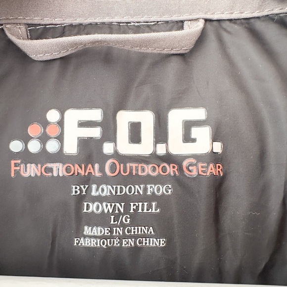 New F.O.G by London Fog Down Filled Jacket - Grey - Size Large - Picture 5 of 9